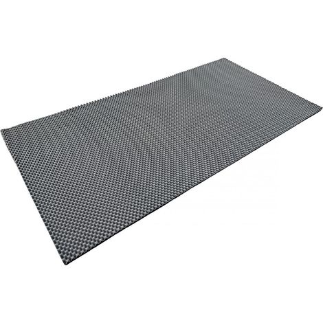 Pannello fonoassorbente in schiuma poliuretanica acustica ondulata da 40 mm, 100x200 cm, senza colla. (1/5)