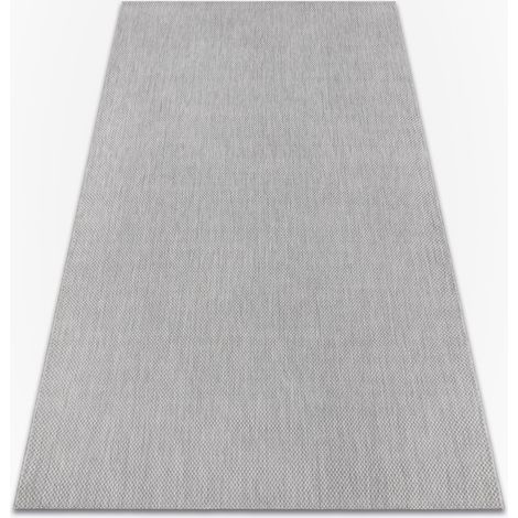 Teppich FLAT 48663/320 SISAL - grau GLATT grey 80x150 cm