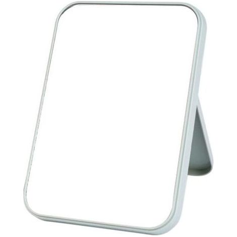 (vert)Miroir de maquillage de table de bureau, miroir pliable portable 20 x 14 cm avec support, rotation réglable à 90 °, miroir de maquillage suspendu pour salle de bain, douche, rasage (1/4)