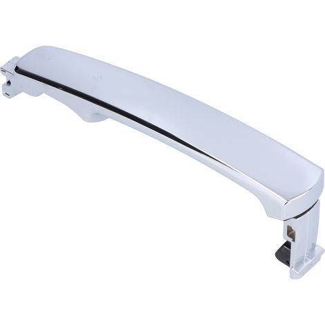Poignée de porte extérieure avec serrure 80646-CA000, pièce de rechange pour Infiniti FX35 FX45, poignée latérale auto, remplacement direct, finition noire (1/5)