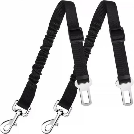 Car Dog Seat Belt, Car Seat Belt with Rear Damping, for All Dog Breeds and All Types of Cars (2PCS) (01) (1/5)
