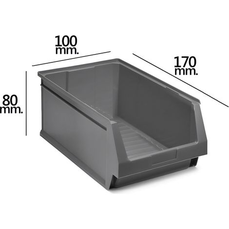 Gaveta Apilable Gris Nº51 170x100x80 mm.  (1/6)