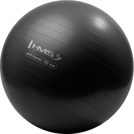 YB02 NUEVO balón de gimnasia negro de 65 cm HMS (1/5)