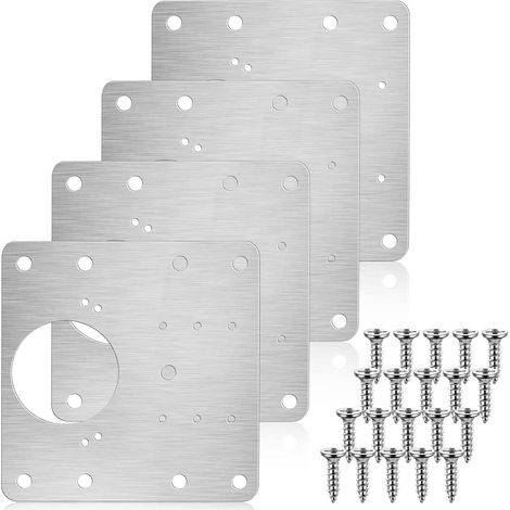 Kit de réparation de charnières (4 pièces), pour armoire en acier inoxydable