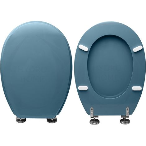 Copriwater compatibile Piemonte e Piemontesina Pozzi Ginori legno rivestito resina poliestere Blu Araldico