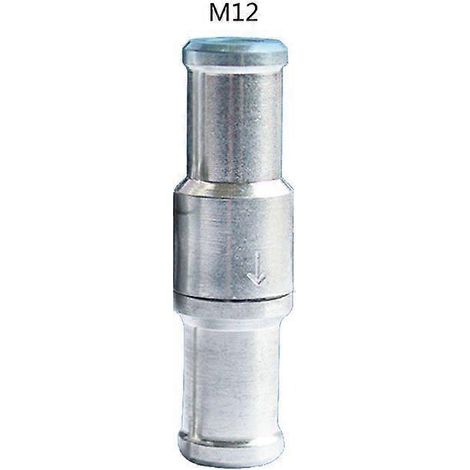 6/8/10/12-mm-Inline-Rückschlagventil, Aluminiumlegierung, Einwegventil für Diesel, Benzin und flüssige Kraftstoffe – M12