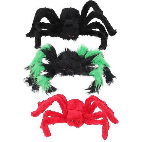 3 Stück künstliche Spinnen für Halloween-Dekorationen (1/3)
