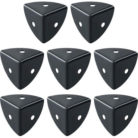 [NON UTILIZZATO] Protezioni per angoli da tavolo, 8 pezzi, protezioni per angoli in alluminio nero per mobili, adatte per la protezione dei mobili, decorazione, anticollisione e antirottura.