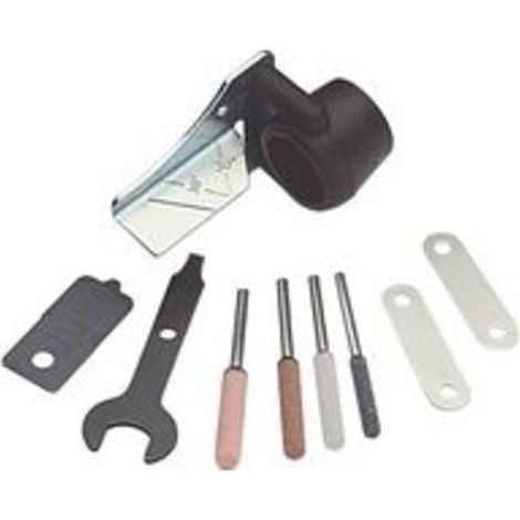 Accessoire d'affûtage pour chaînes Dremel – Pierre à aiguiser 4 meules 4,0/4,5/4,8/5,6mm – 6 cm – 26151453JB (1/5)