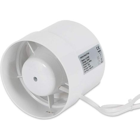 Rohrventilator Rohrlüfter Kanallüfter Abluftventilator Lüftung Ventilator für Bad Küche 100mm