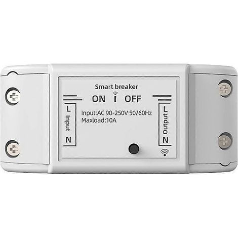 Tuya WiFi 10A Interrupteur intelligent avec disjoncteur, minuterie, relais et télécommande vocale sans fil pour maison connectée (1/5)