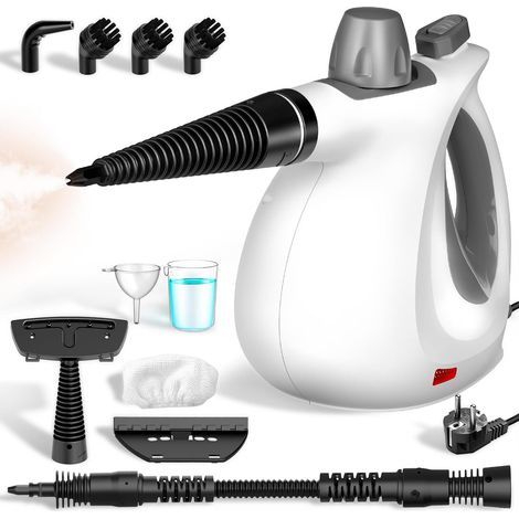 Nettoyeur Vapeur, Steam Cleaner Haute Pression 1050W, Machine a Vapeur Domestique Ramollit et élimine Taches et Graisse sans Détergents Chimiques, pour la Propreté des Joints Cuisine et Sièges Auto (1/5)