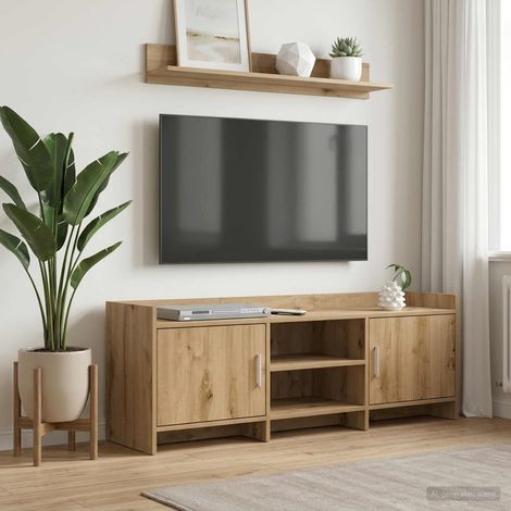 TV-Schränk 130 x 33 x 47 cm Artisan-Eiche Holzwerkstoff (1/5)