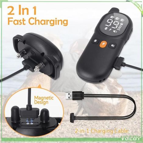 Collier anti-aboiement - FAFEICY - Télécommande - Grand chien - Rechargeable USB - Étanche IP67 (1/5)