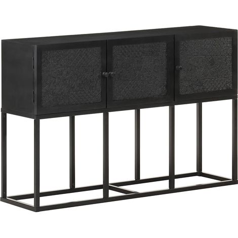 Buffet 115 x 30 x 76 cm en bois massif de manguier