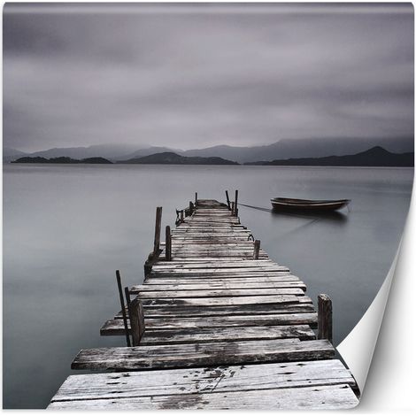 Papier peint Ponton Paysage Lac 200x200 (1/5)