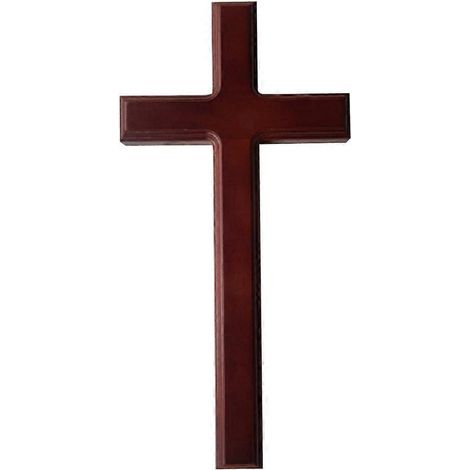 Christlicher Kreuzanhänger, Vintage, rotes Holz, Zeremonien- und Partydekoration