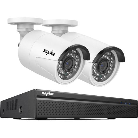 Sistema de cámaras de seguridad, compatible con 8 canales, grabación de alta resolución, sin disco duro. (1/2)