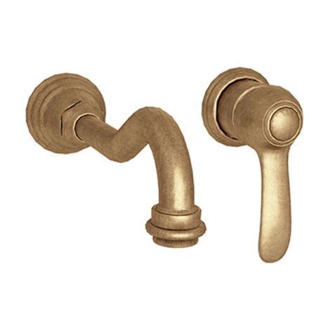 Mélangeur lavabo museo mural 2 trous encastre vieux bronze mat - CRISTINA ONDYNA MU11493