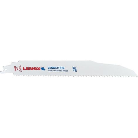 Lames scie sabre démolition métaux, chassis 960R carte de 2 Lames