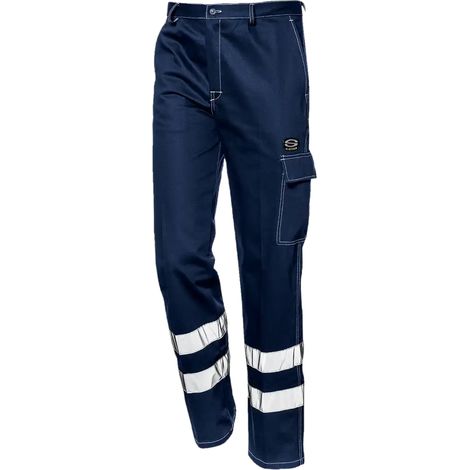 SIR SAFETY SYSTEM FUTAINE Pantalon de travail à bandes réfléchissantes bleu foncé Taille 58
