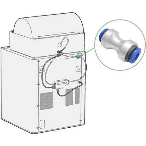 Lot de 3 raccords de tuyau d'alimentation en PTFE pour imprimante 3D (1/5)