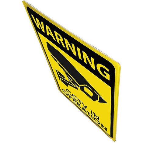 Panneau adhésif acrylique pour vidéosurveillance, signalisation de sécurité et d'avertissement - Durable et pratique (1/5)