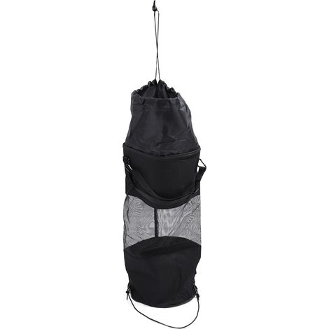 Poubelle De Bateau, Sac Poubelle Pliable Noir en Tissu Oxford à Grande Ouverture pour Kayak, Camping, Pêche, Bateau (1/5)