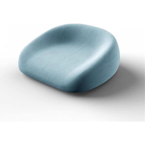 Rehausseur Chaise Enfant 4-12 Ans, Rehausseur Chaise Coussin Enfants Portable Lavable Surélevée Coussin avec 2 Sangles à Boucle de Sécurité (35 38 6cm,Bleu) (1/5)