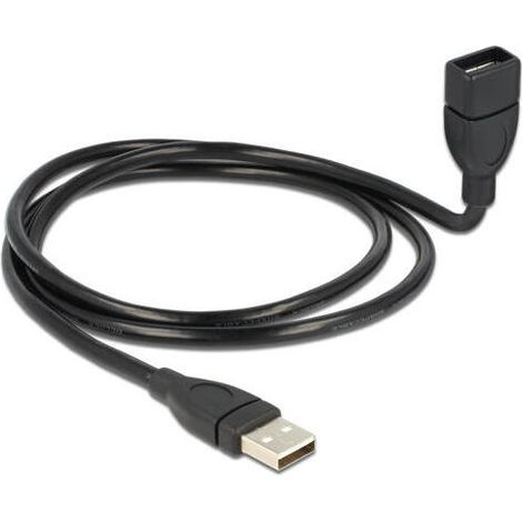 DeLOCK 1m USB 2.0 - Cable USB (2.0, USB A, USB A) Negro (1/3)