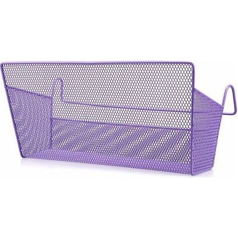 1 x Panier de rangement suspendu pour dortoir, lit, bureau, école, lit superposé (violet) (1/5)