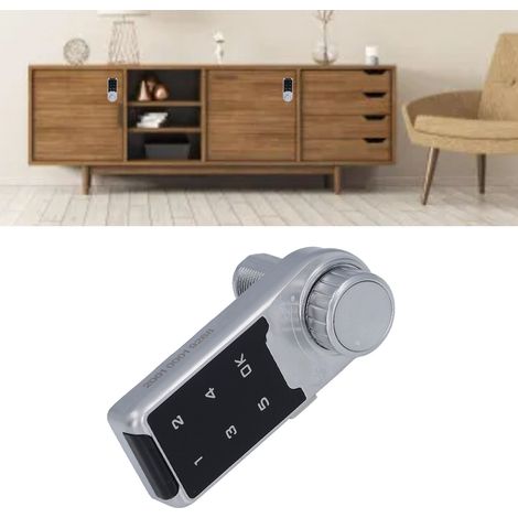 [Elektronisches Schrankschloss] L30 – Schlüsselloses Touchscreen-Tastaturschloss mit Licht-/Tonalarm – ABS & Zink – Schränke, Spinde, Räume (1/5)