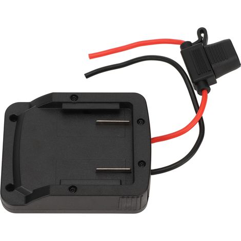 Adaptateur secteur 18 V au lithium avec connecteur ABS intégré et porte-fusible pour outil électrique 12 V (1/5)