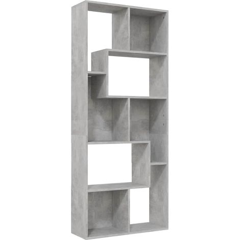 Maison Exclusive - Libreria Grigio Cemento 67x24x161 cm in Legno Multistrato