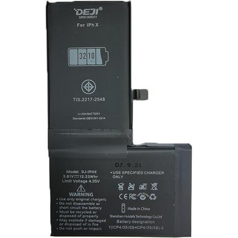 Batería Apple iPhone X 3510 mAh 3,81 V ion de litio