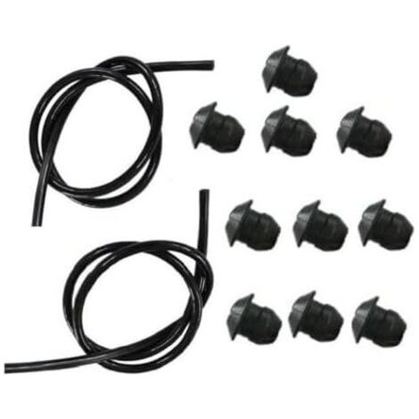Lot de 10 œillets bague réservoir carburant et kit conduite compatibles avec 580457501 remplace 503735801 pour débroussailleuse à 2 cycles - (1/5)
