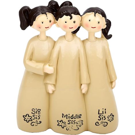 Three Sisters Friendship Figurines, 7x3x12cm (3 Girls) (1/5)