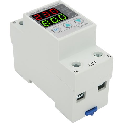 SVP‑916 230V Einstellbares automatisches Über- und Unterspannungsschutzgerät mit Rückstellung 80A (1/5)