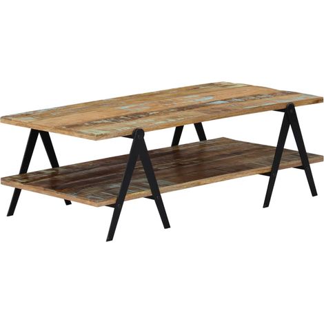 Couchtisch 115x60x40 cm Altholz Massiv