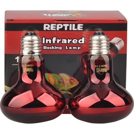 Pack of 2 Infrared Heat Bulbs, E27, 100W, Reptile (1/5)