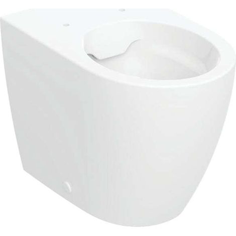 Inodoro de pie Geberit iCon, enrasado con lavabo, sin borde,