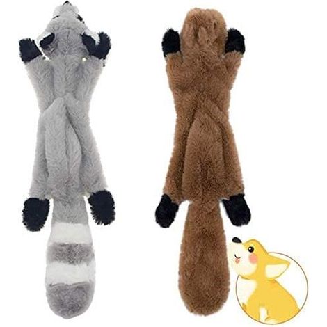 Lot de 2 jouets interactifs pour chiens, comprenant des peluches pour chiens de compagnie et des jouets pour chiens à taille fine. (1/5)