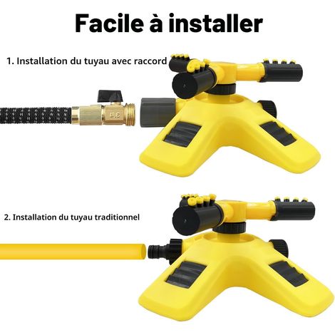 Arroseur, jouet arroseur de jardin, arroseur de pelouse, arroseur d'extérieur, en forme de X (1/5)