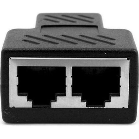 Practical Rj45 Splitter Adapter Port Cat5/6 Lan Ethernet Cable (1/3)