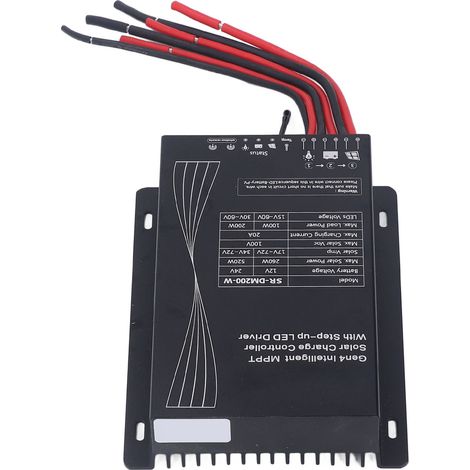 Automatischer MPPT-Solarladeregler, Fernbedienung für Solarmodule, 12V/24V-Regler (1/5)