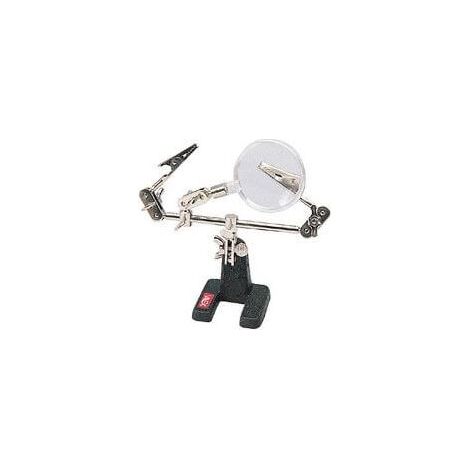 Table Troisième Main Support Pour Travail De Précision Modélisation Soudure 2 Bras Avec Pince Et Loupe