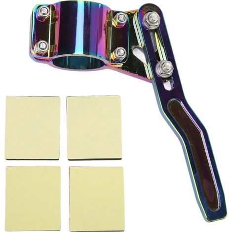 Kit elevador de posición de palanca de intermitentes de aleación de aluminio, extensión de palanca de volante para automóvil general, color modificado -Crezuo