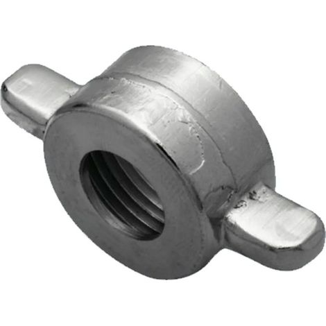 Écrou papillon raccord fileté 3/4 pouce pour tuyau CO2 en laiton nickelé - Universel 4 mm, 7 mm, 10 mm pour bars et restaurants (1/2)