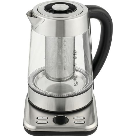 Electric Kettle 1.7L, 2200W, Glass, Strix Thermostat, Tea Infuser