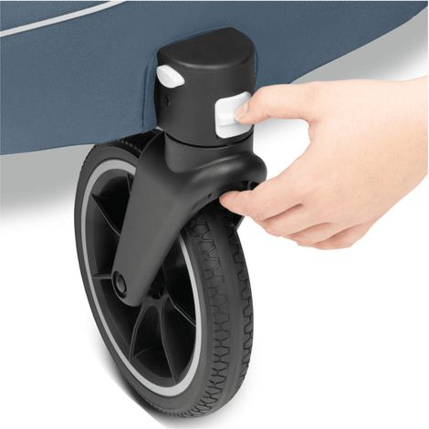 [NEUWERTIG] B-Ware Hauck Dryk Duo Plus Fahrradanhänger Buggy Dunkelblau für 1-2 Kinder (1/2)